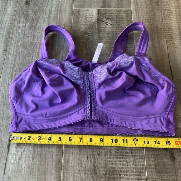 Wireless Lace Bra By Comfort Choice® Lilac… - Picture 7 of 7